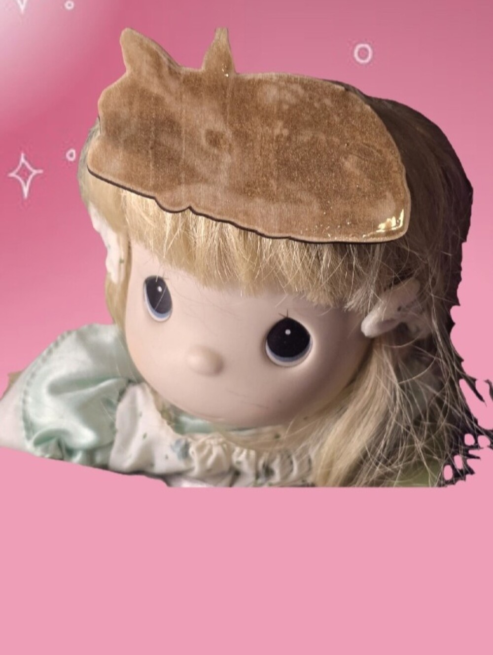 wooden deer hair clip